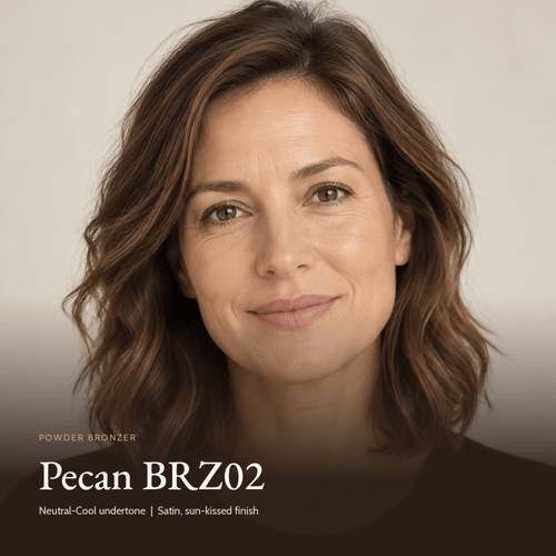 Model with Powder Bronzer in Pecan BRZ02