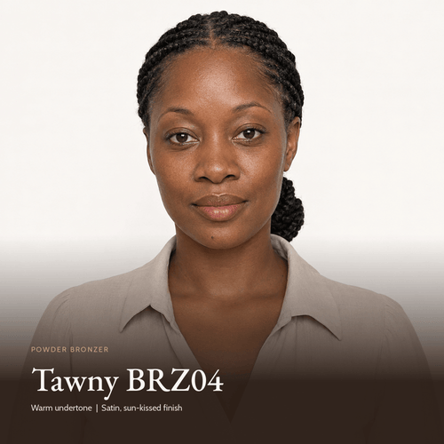 Model with Powder Bronzer in Tawny BRZ04