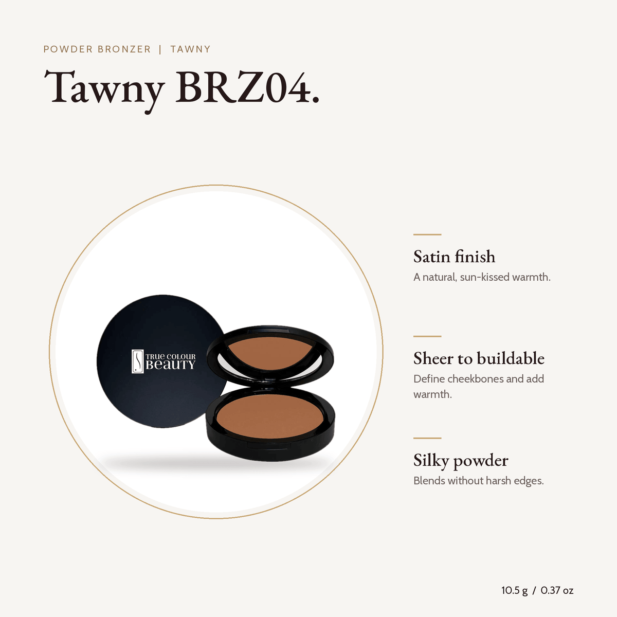 Powder Bronzer Tawny compact, 10.5 g with key benefits