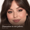 Close-up of model for Pro Cheek Palette in Blushy