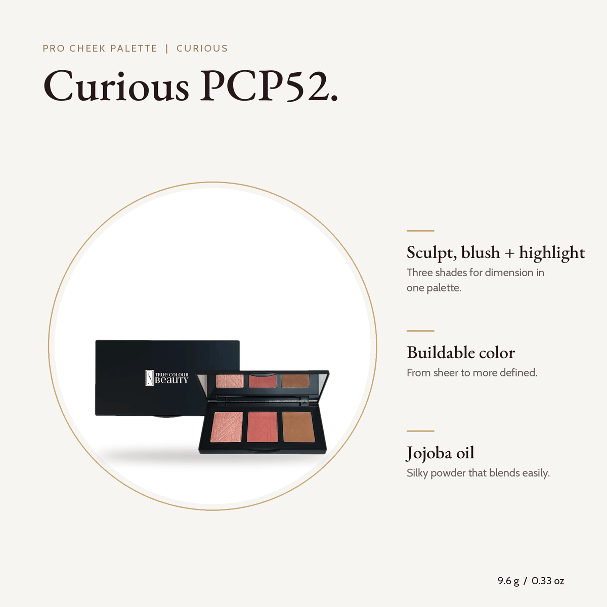 Pro Cheek Palette Curious palette, 9.6 g with key benefits