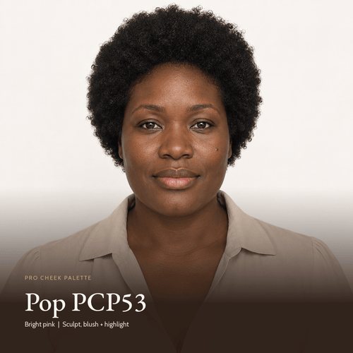 Model with Pro Cheek Palette in Pop PCP53