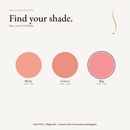Pro Cheek Palette shade chart with Pop selected