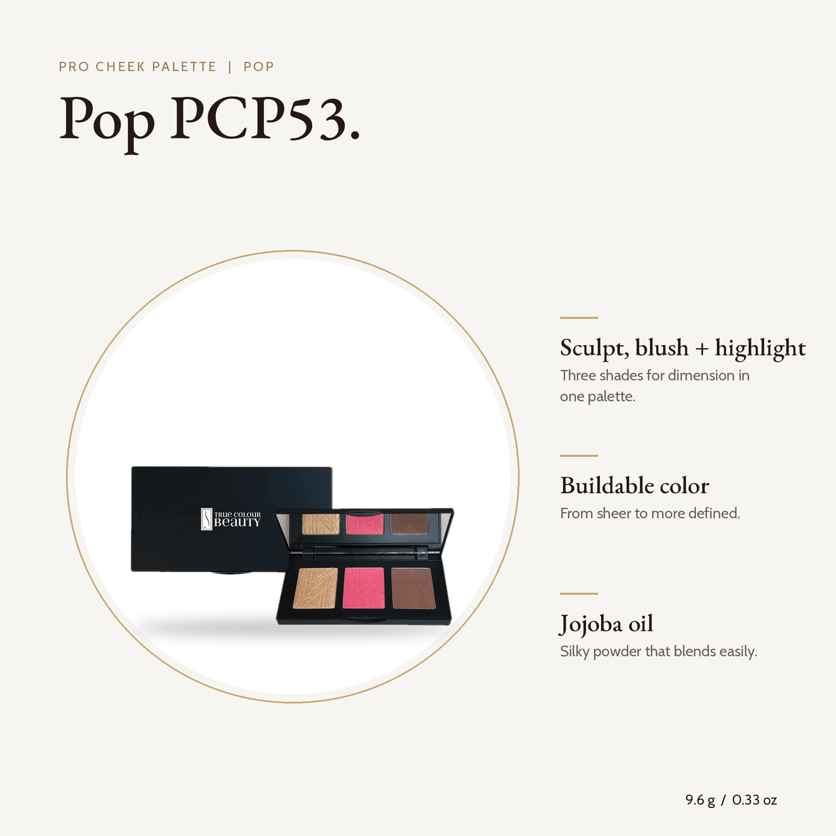 Pro Cheek Palette Pop palette, 9.6 g with key benefits