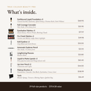 Professional MUA Kit, what's inside with product values