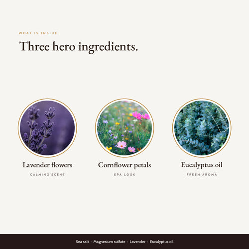 Key ingredients in Quiet Hour Bath Salt