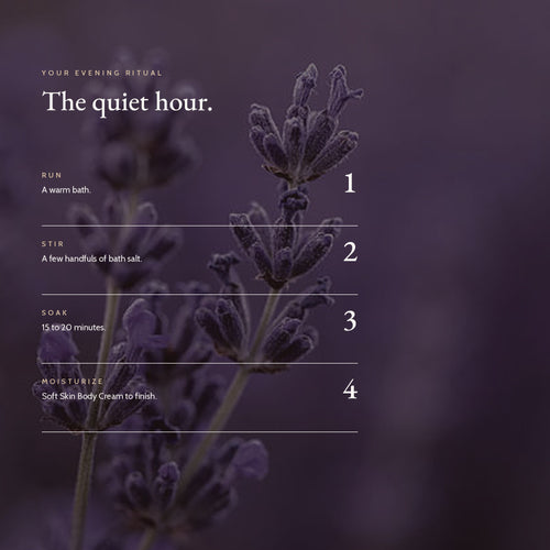 Routine with Quiet Hour Bath Salt