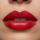 Red Audacity Lip Closeup