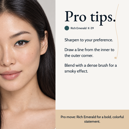 Pro tips for using Khol Eyeliner - Rich Emerald