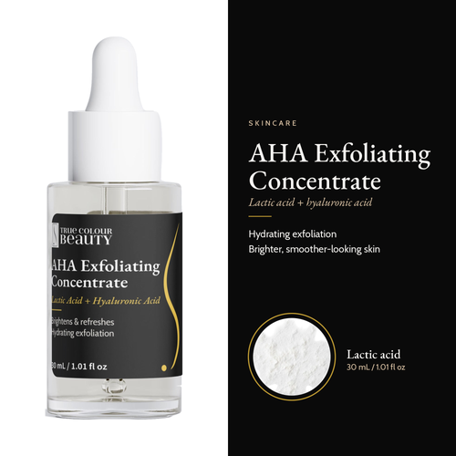 AHA Exfoliating Concentrate, 30 mL / 1.01 fl oz: lactic acid + hyaluronic acid, hero image