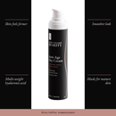 Anti-Age Day Cream with four benefits: skin feels firmer, smoother look, multi-weight hyaluronic acid, made for mature skin