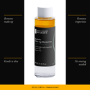 BiPhasic Make-up Remover with four benefits: removes make-up, removes impurities, gentle to skin, no rinsing needed