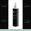 Clarifying Gel Cleanser with four benefits: lathers softly, lifts impurities, lifts excess oil, fresh, comfortable feel