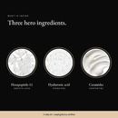 Three hero ingredients in Complete Renewal Trio: hexapeptide-11, hyaluronic acid, ceramides