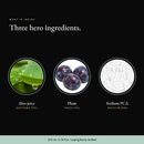 Three hero ingredients in Clarifying Gel Cleanser: aloe juice, plum, sodium pca