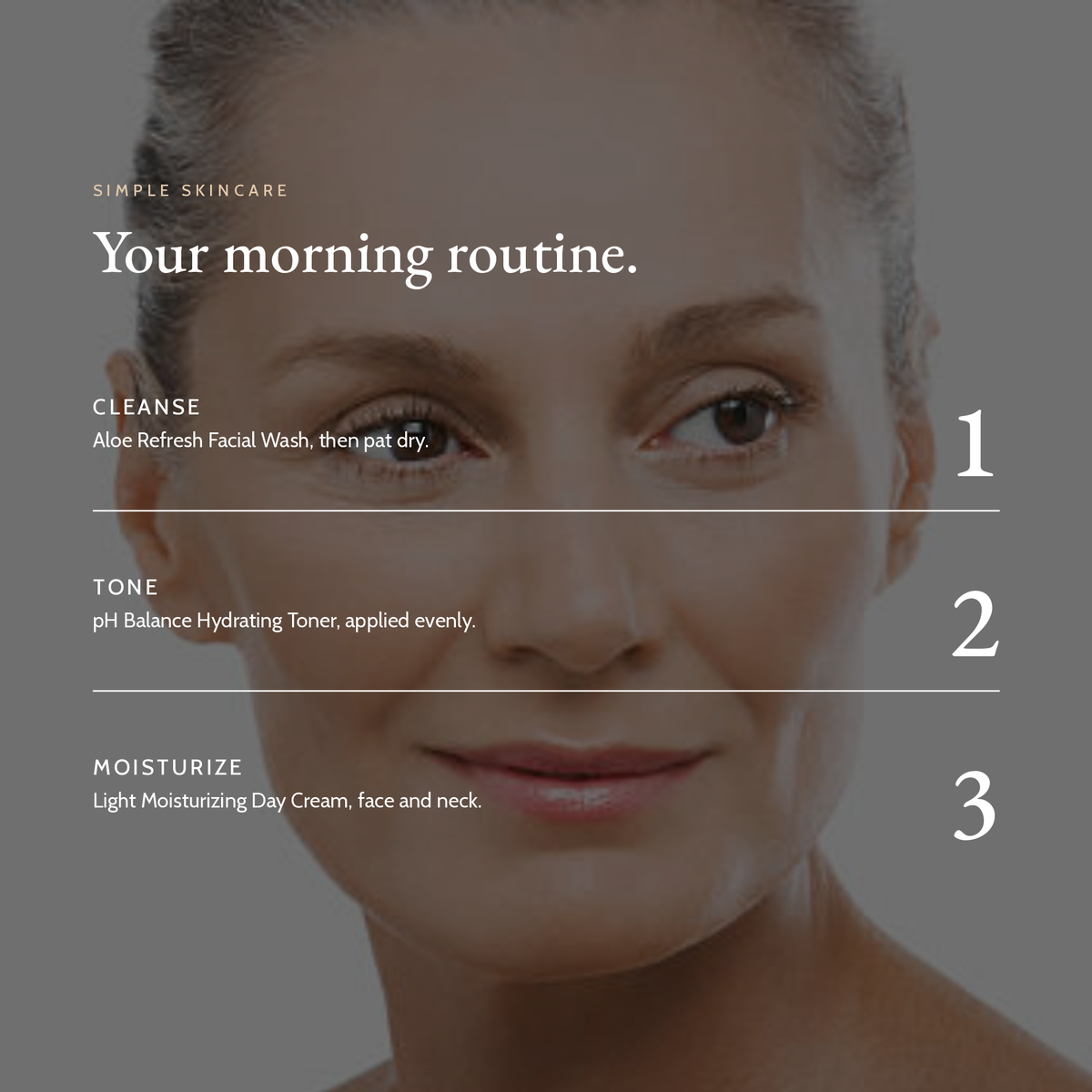 Your morning routine with pH Balance Hydrating Toner
