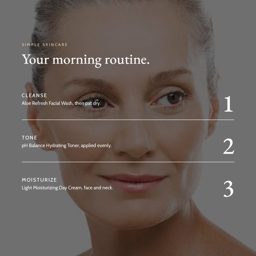 Your morning routine with pH Balance Hydrating Toner