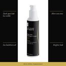 Kojic Acid Dark Spot Cream with four benefits: dark spots look less visible, more even tone, sea buckthorn oil, brighter look