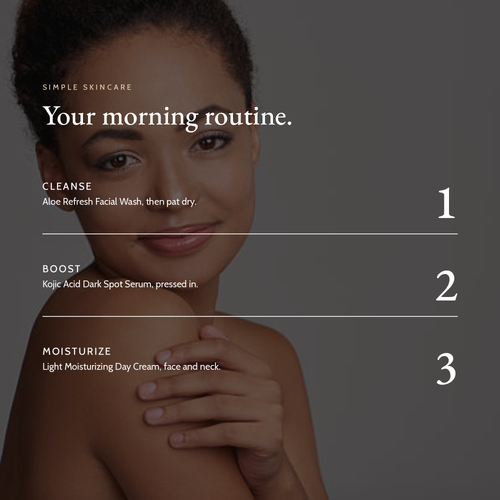 Your morning routine with Kojic Acid Dark Spot Serum