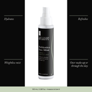 Prebiotics Face Mist with four benefits: hydrates, refreshes, weightless mist, over make-up or through the day