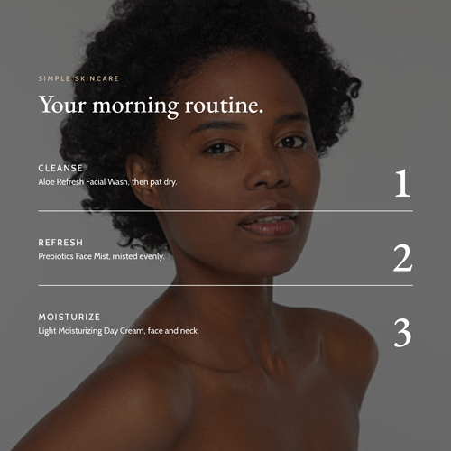 Your morning routine with Prebiotics Face Mist