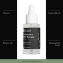 Prebiotics Jelly Serum with four benefits: hydrates, comfortable feel, radiant look, lightweight gel texture
