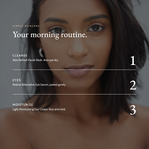 Your morning routine with Retinol Alternative Eye Serum