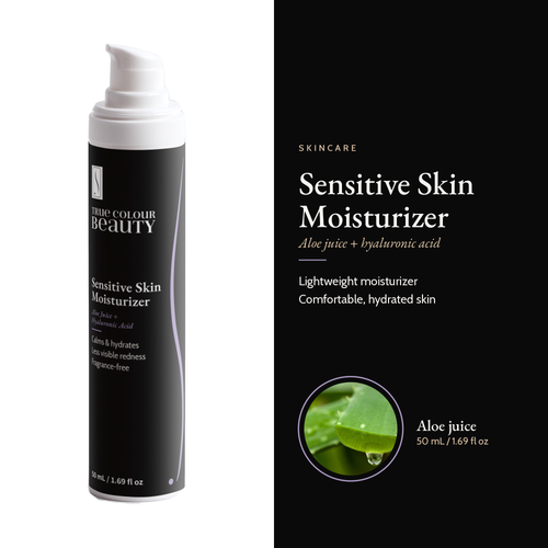 Sensitive Skin Moisturizer, 50 mL / 1.69 fl oz: aloe juice + hyaluronic acid, hero image