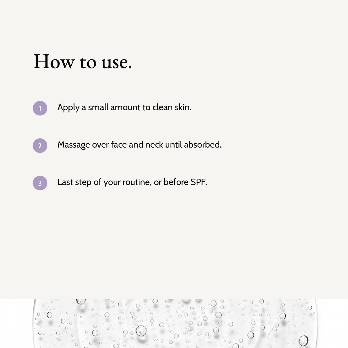 How to use Sensitive Skin Moisturizer: Apply a small amount to clean skin. Massage over face and neck until absorbed. Last step of your routine, or before SPF.