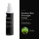 Sensitive Skin Overnight Cream, 50 mL / 1.69 fl oz: aloe juice + hyaluronic acid, hero image