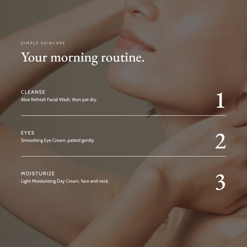 Your morning routine with Smoothing Eye Cream