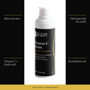 Vitamin C Serum with four benefits: more even tone, dark spots look less visible, vitamin c + ferulic acid, sea buckthorn oil