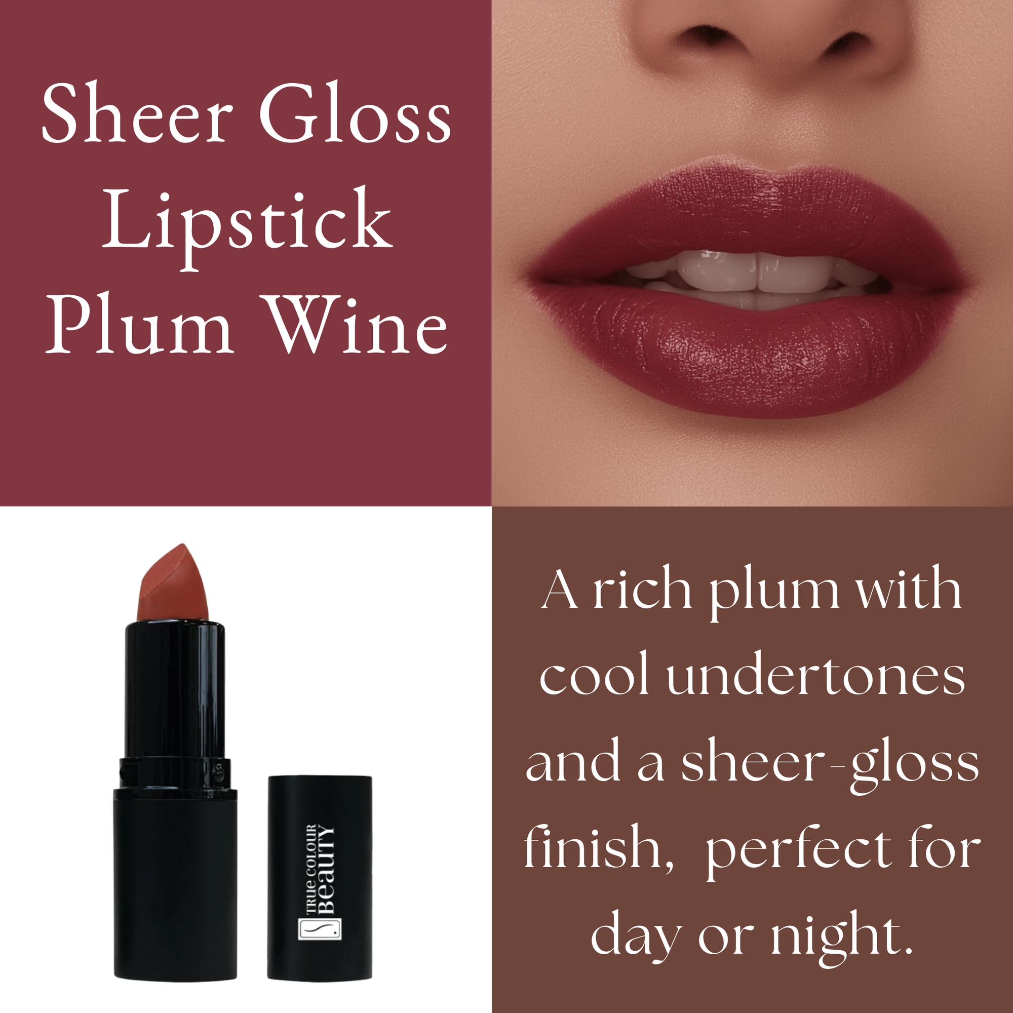 Sheer Gloss Lipstick - Plum Wine