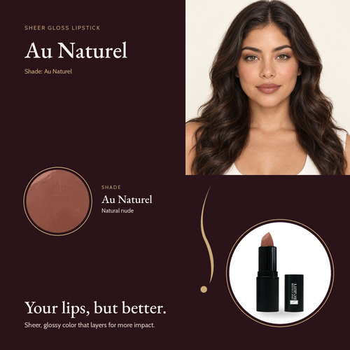Sheer Gloss Lipstick - Au Naturel shade card