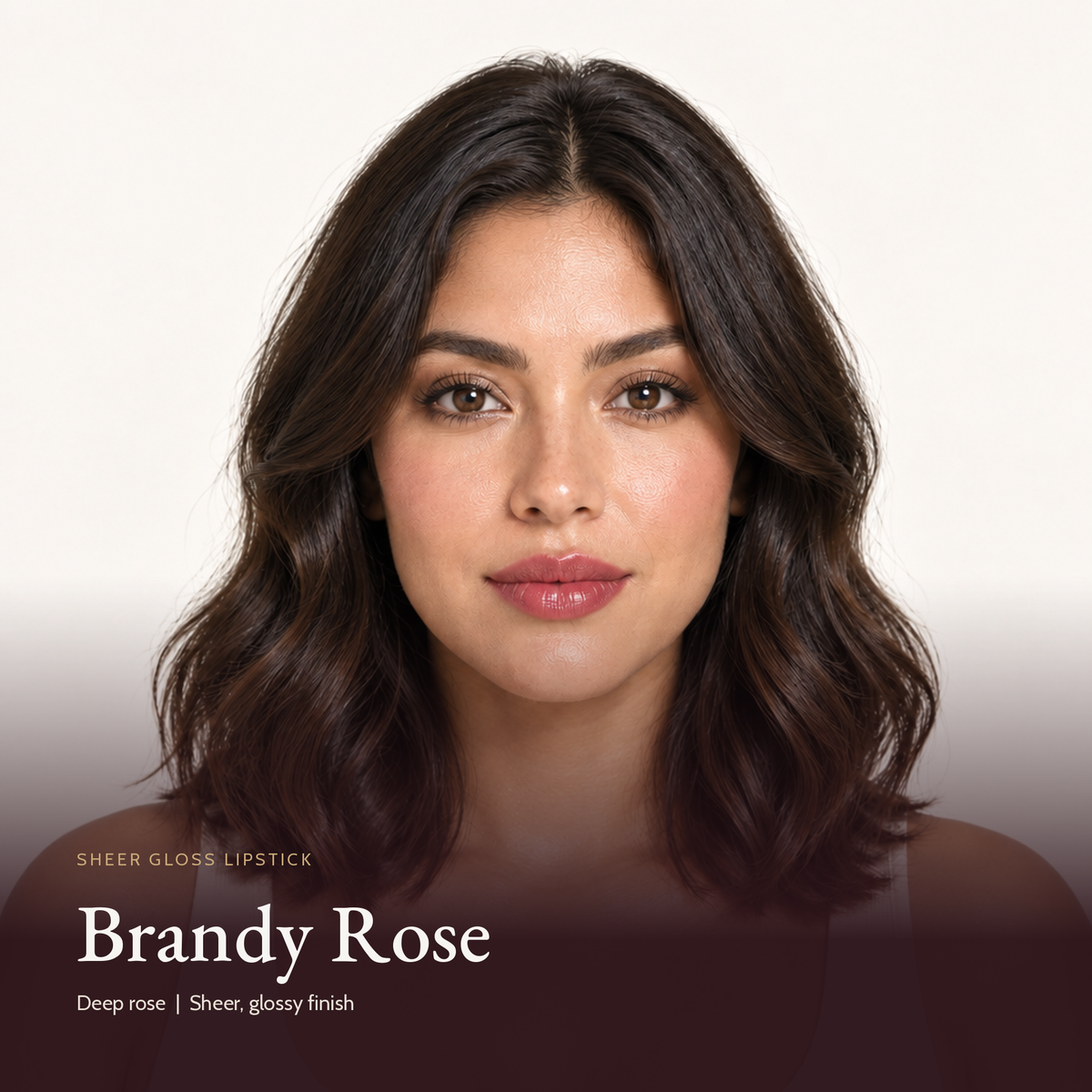 Sheer Gloss Lipstick - Brandy Rose