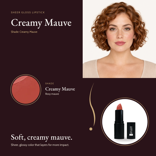 Sheer Gloss Lipstick - Creamy Mauve shade card