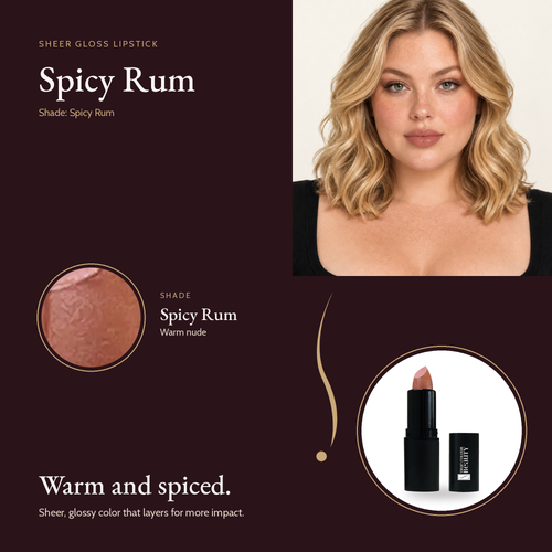 Sheer Gloss Lipstick - Spicy Rum shade card