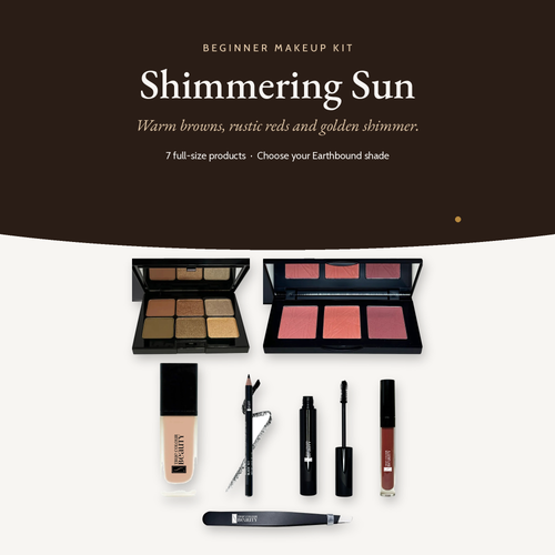 Beginner Makeup Kit Shimmering Sun, kit overview