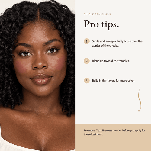 How to apply Single Pan Blush, pro tips
