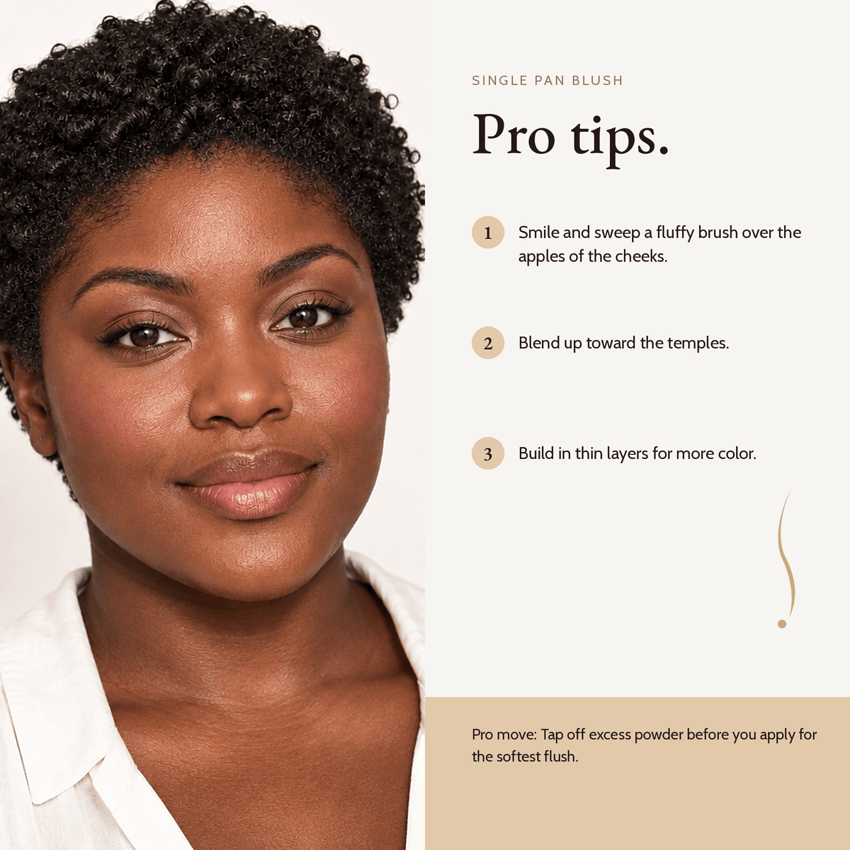How to apply Single Pan Blush, pro tips