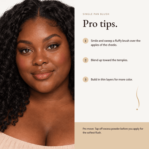 How to apply Single Pan Blush, pro tips