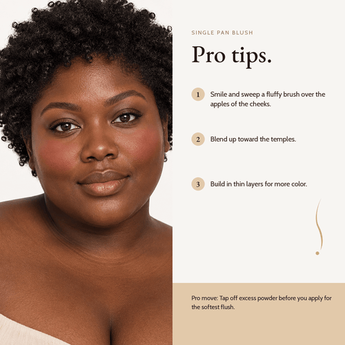 How to apply Single Pan Blush, pro tips
