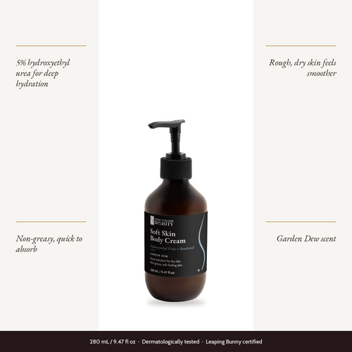 Soft Skin Body Cream, Garden Dew with four benefits