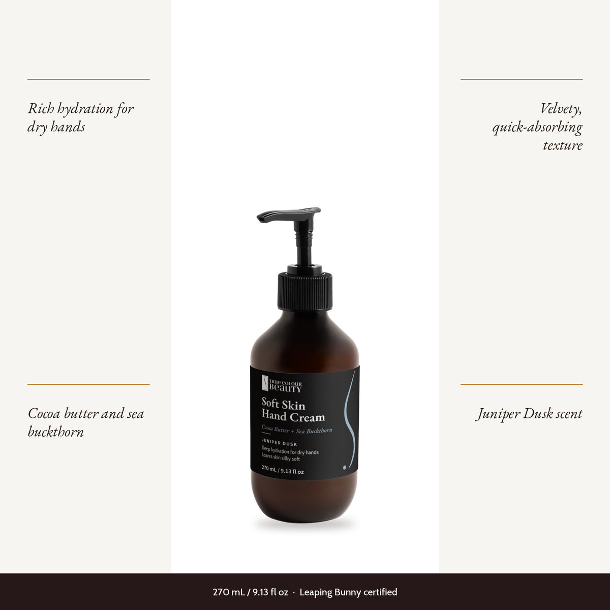 Soft Skin Hand Cream, Juniper Dusk with four benefits