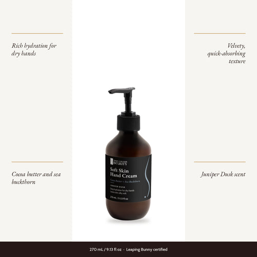 Soft Skin Hand Cream, Juniper Dusk with four benefits