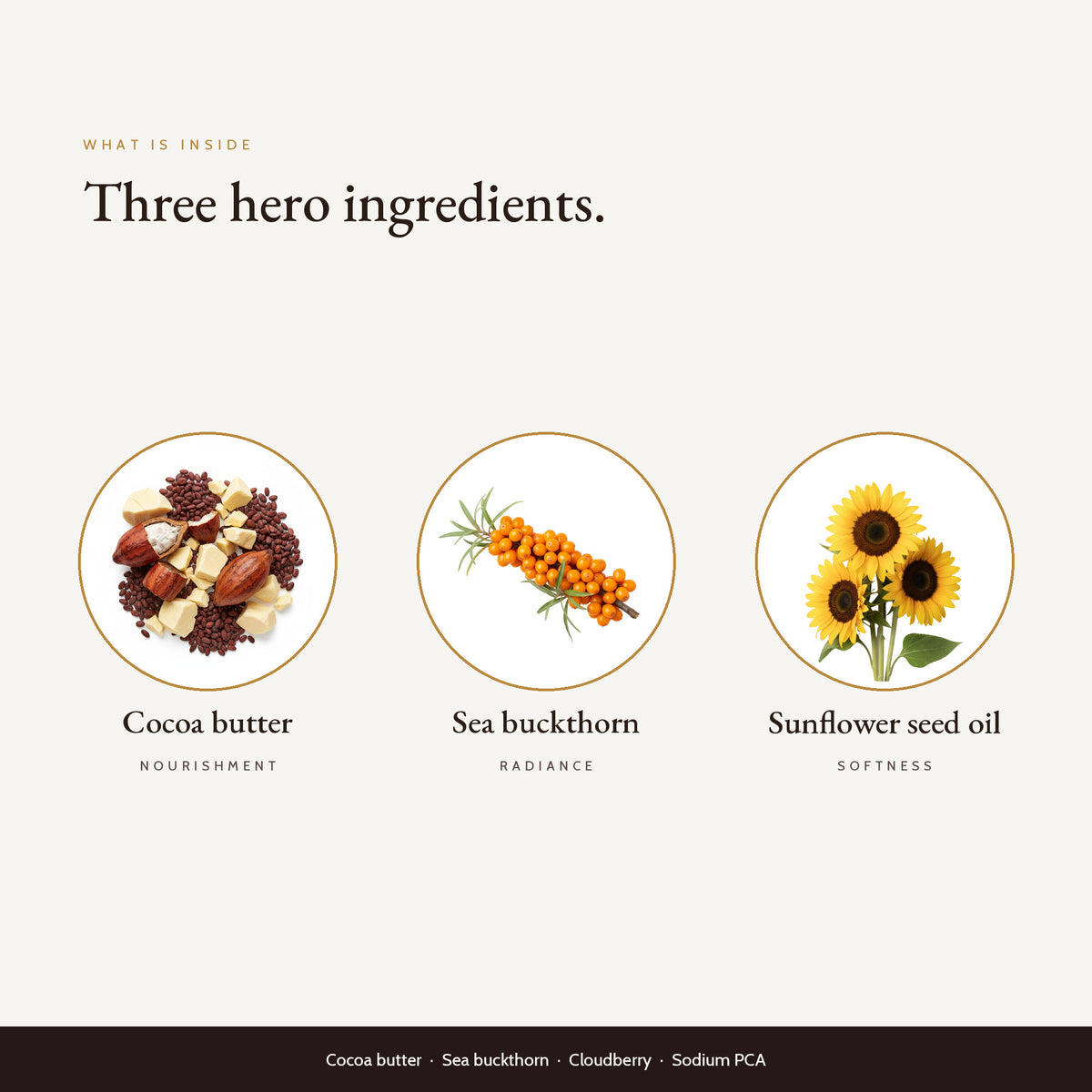 Key ingredients in Soft Skin Hand Cream, Juniper Dusk