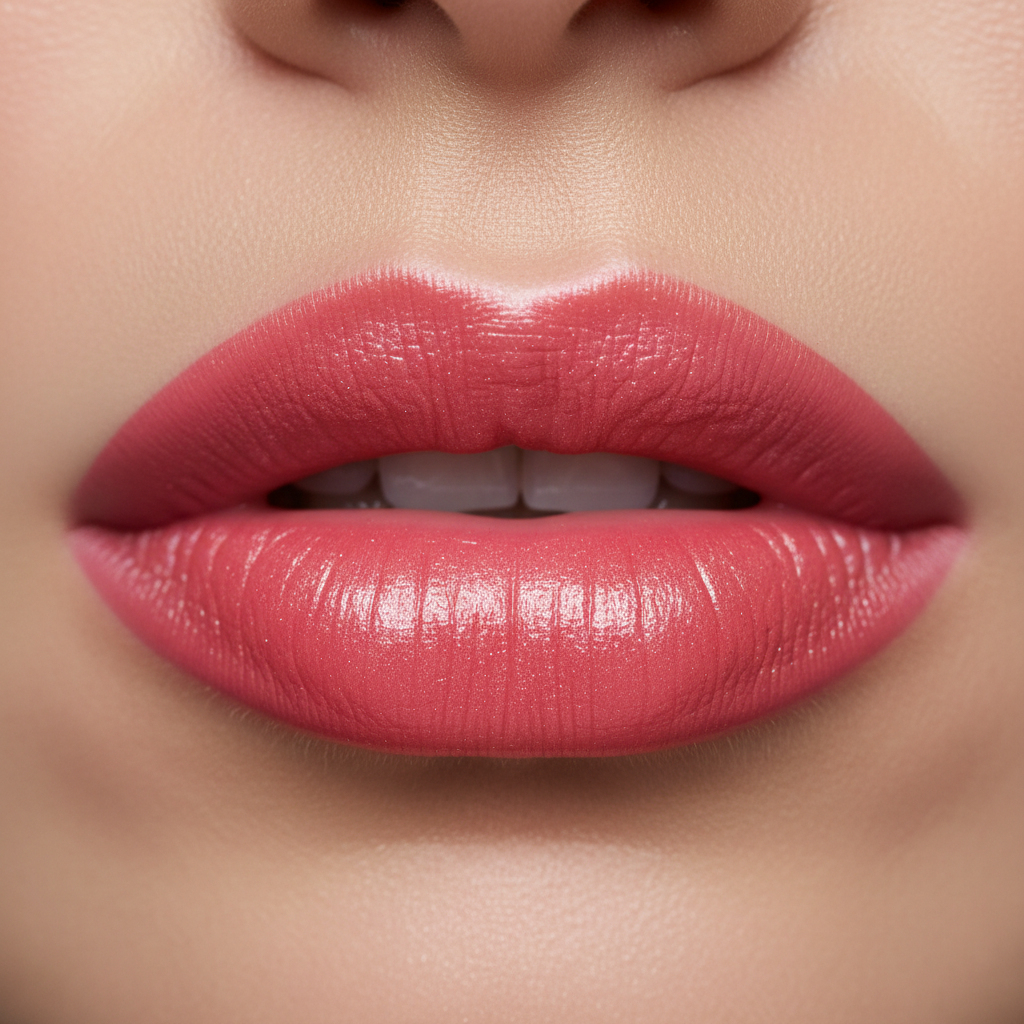 Sparkling Wine Lip Closeup