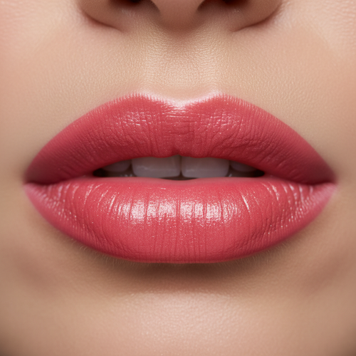 Sparkling Wine Lip Closeup