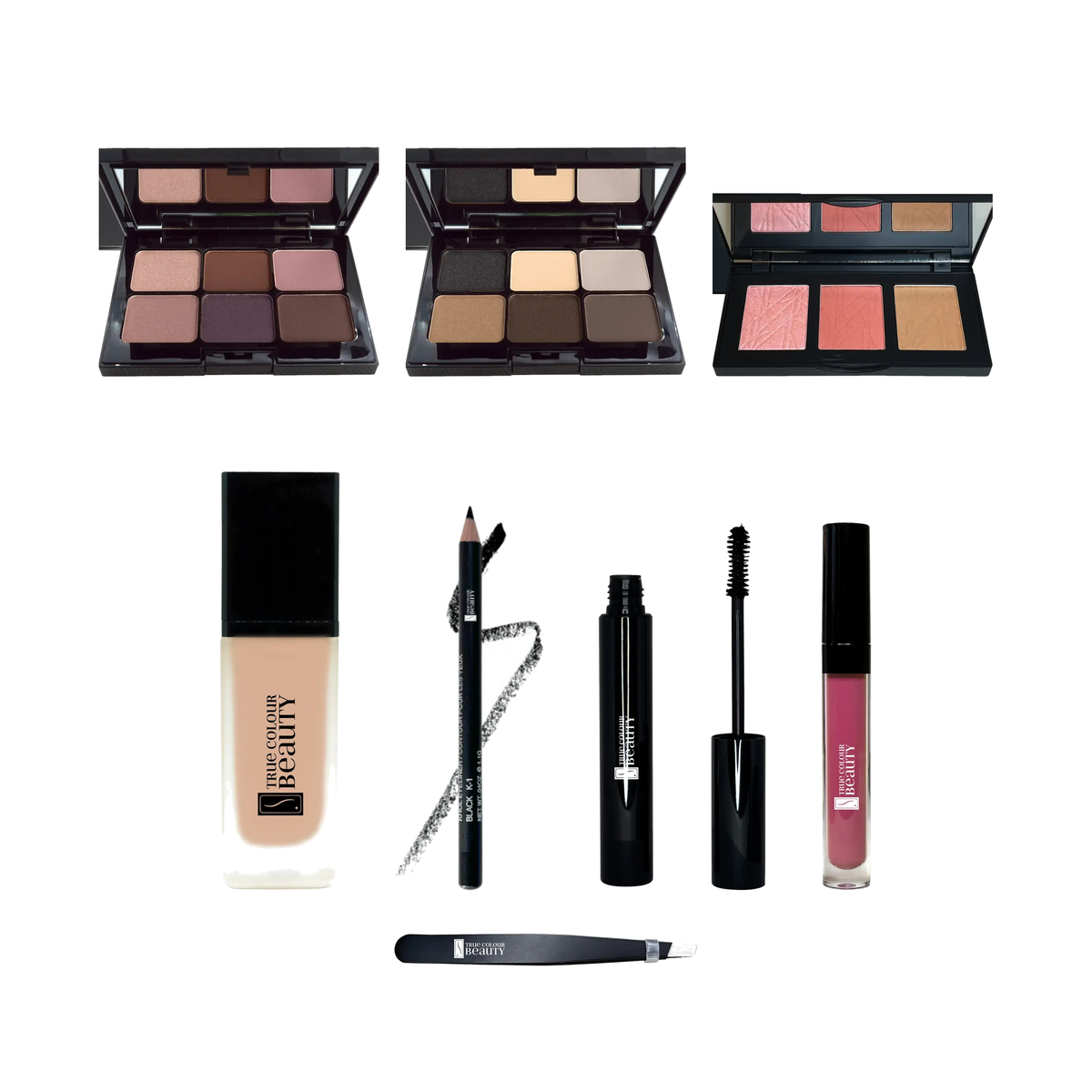 Student MUA Kit Cool Undertones, all products on white
