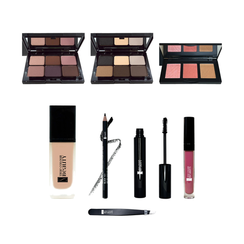 Student MUA Kit Cool Undertones, all products on white